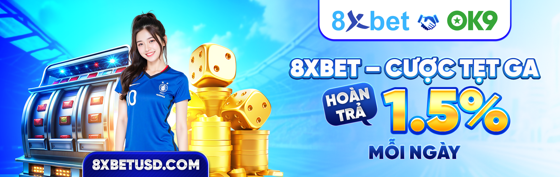 8xbet cược tẹt ga hoàn trả 1,5% mỗi ngày